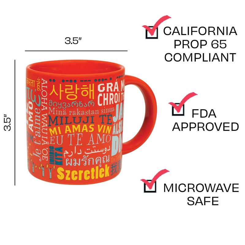 The Unemployed Philosophers Guild Love Languages Mug - Learn to Say I Love You 40 Different Ways Over Your Morning Coffee, Comes in Fun Box, 12 oz. - Image 3